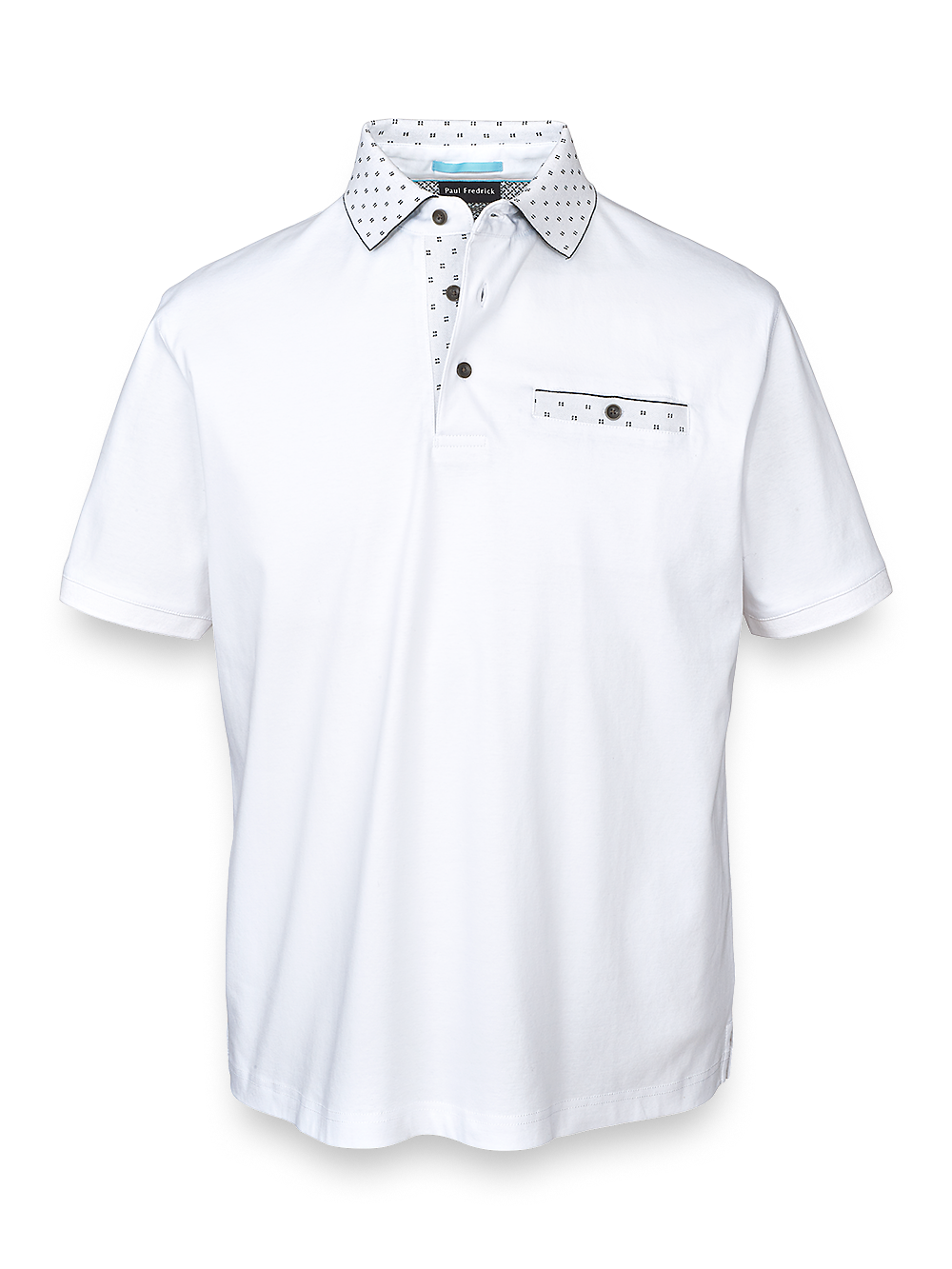 Product Image of Mercerized Cotton Polo-White