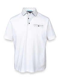 Mercerized Cotton Polo - White