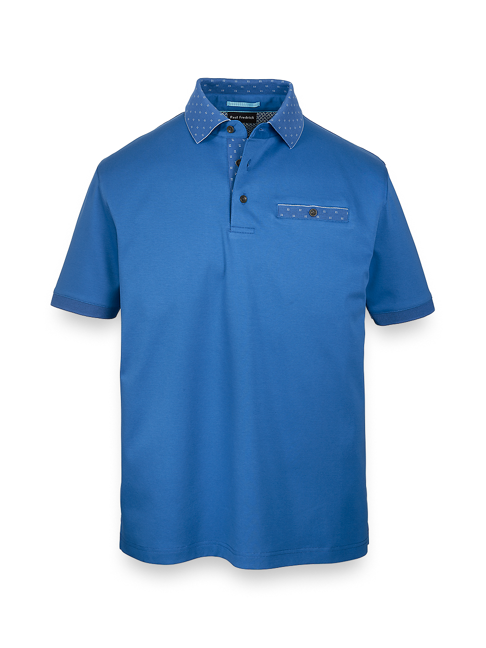 Product Image of Mercerized Cotton Polo-Navy