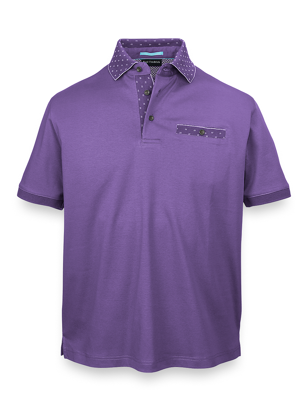 Product Image of Mercerized Cotton Polo-Purple