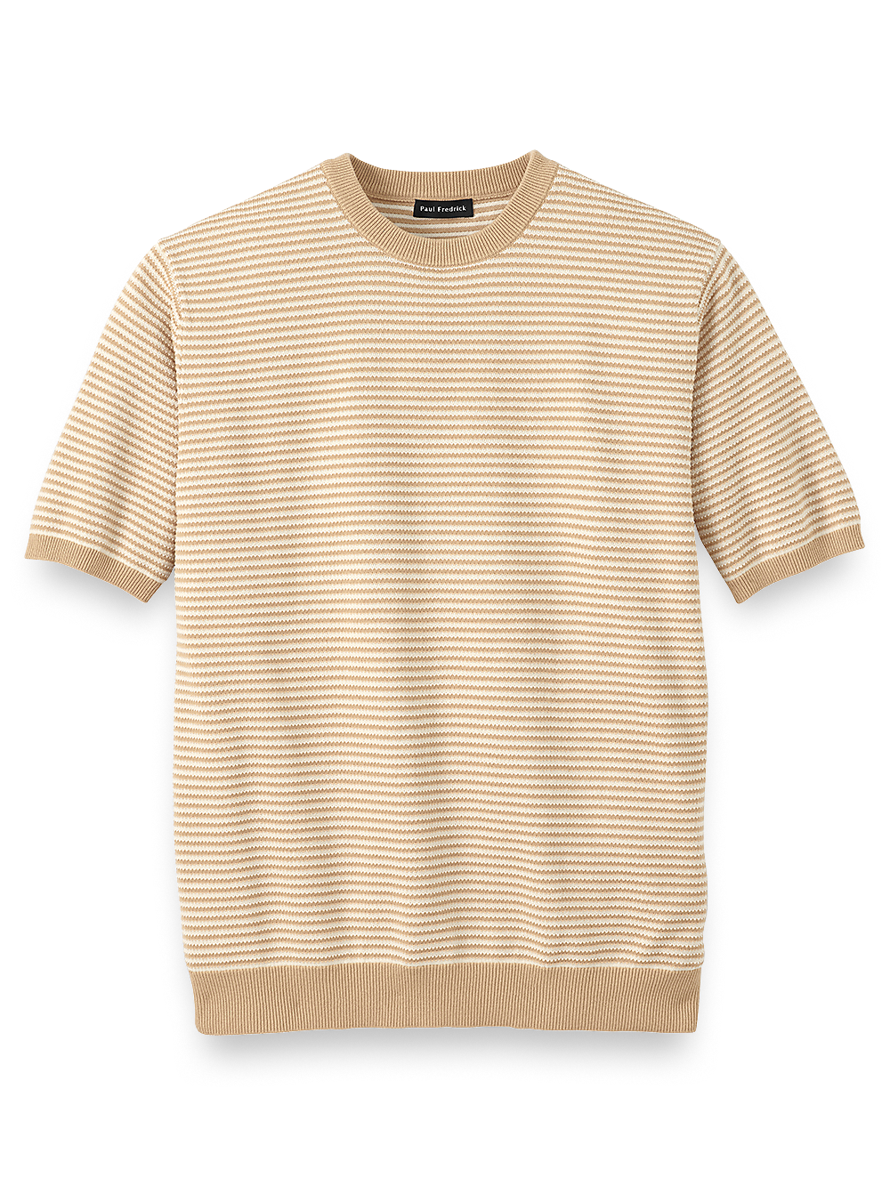 Product Image of Cotton Crew Neck Sweater-Tan