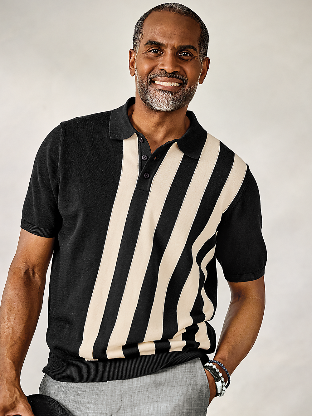 Alternate Image of Cotton Three Button Polo-1