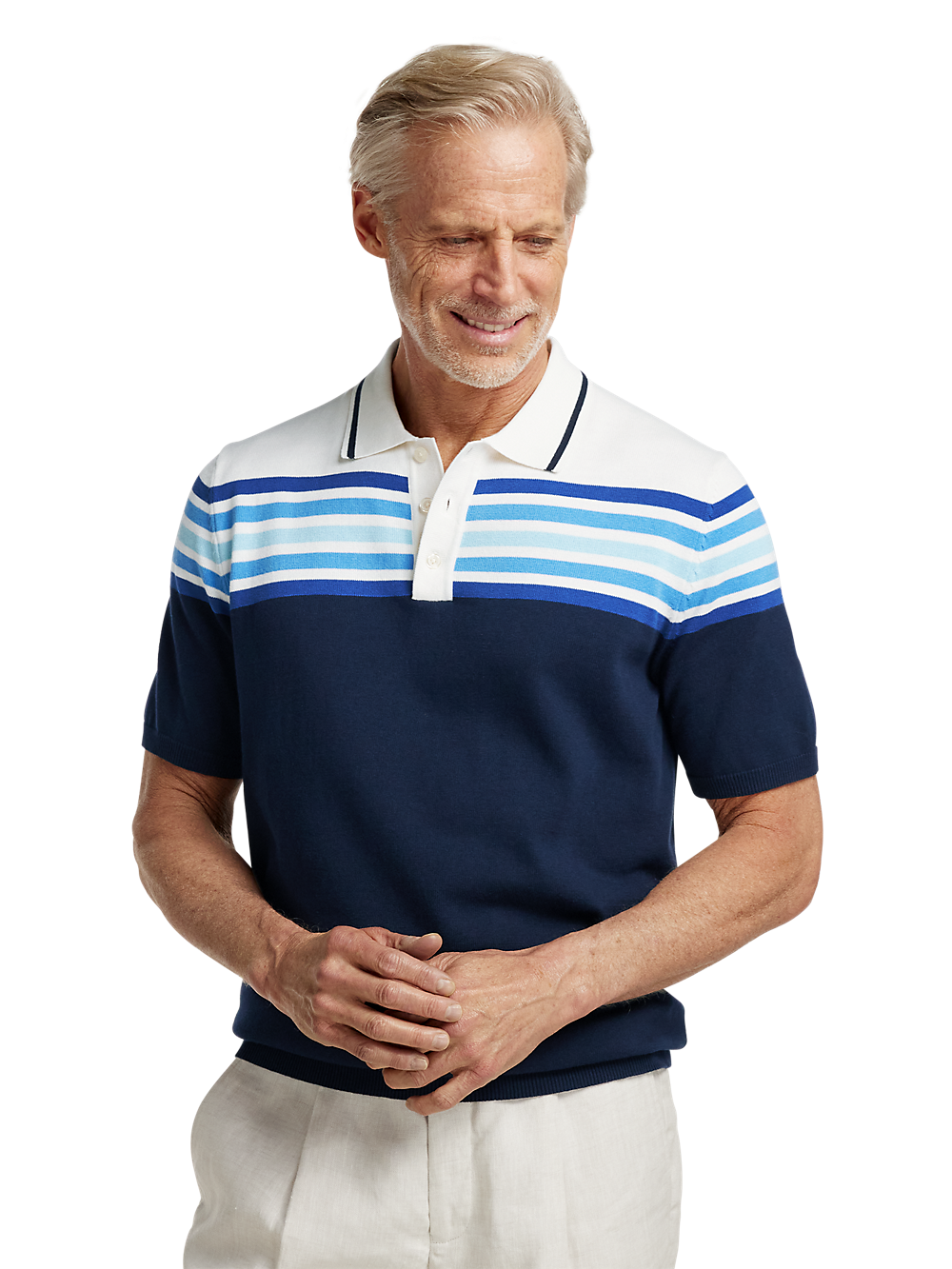 Alternate Image of Cotton Three Button Polo-1