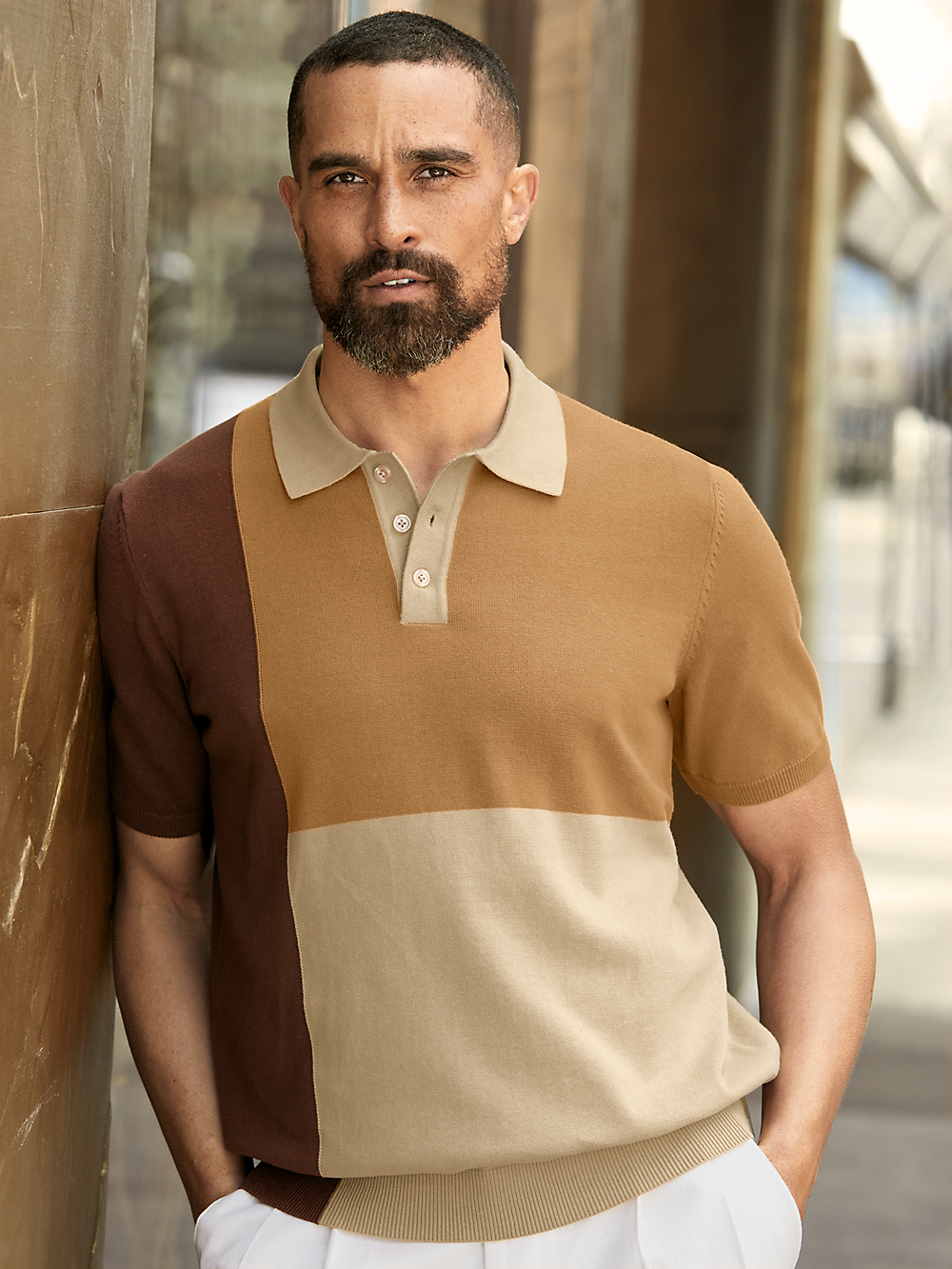 Alternate Image of Cotton Three Button Polo-6