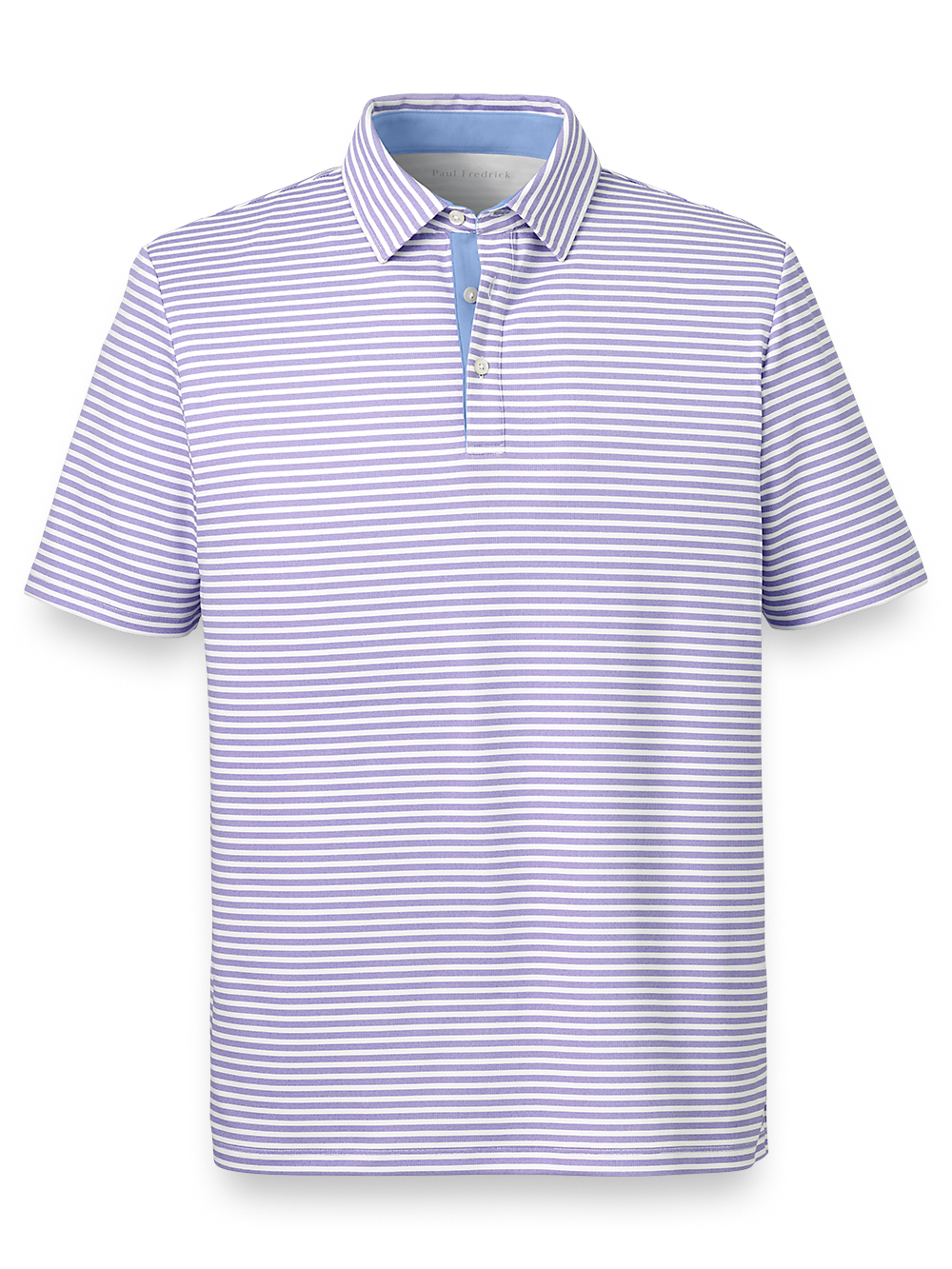 Product Image of Performance Blend Three Button Polo-Purple