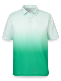 Performance Blend Three Button Polo - Green