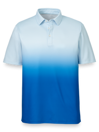 Performance Blend Three Button Polo - Blue