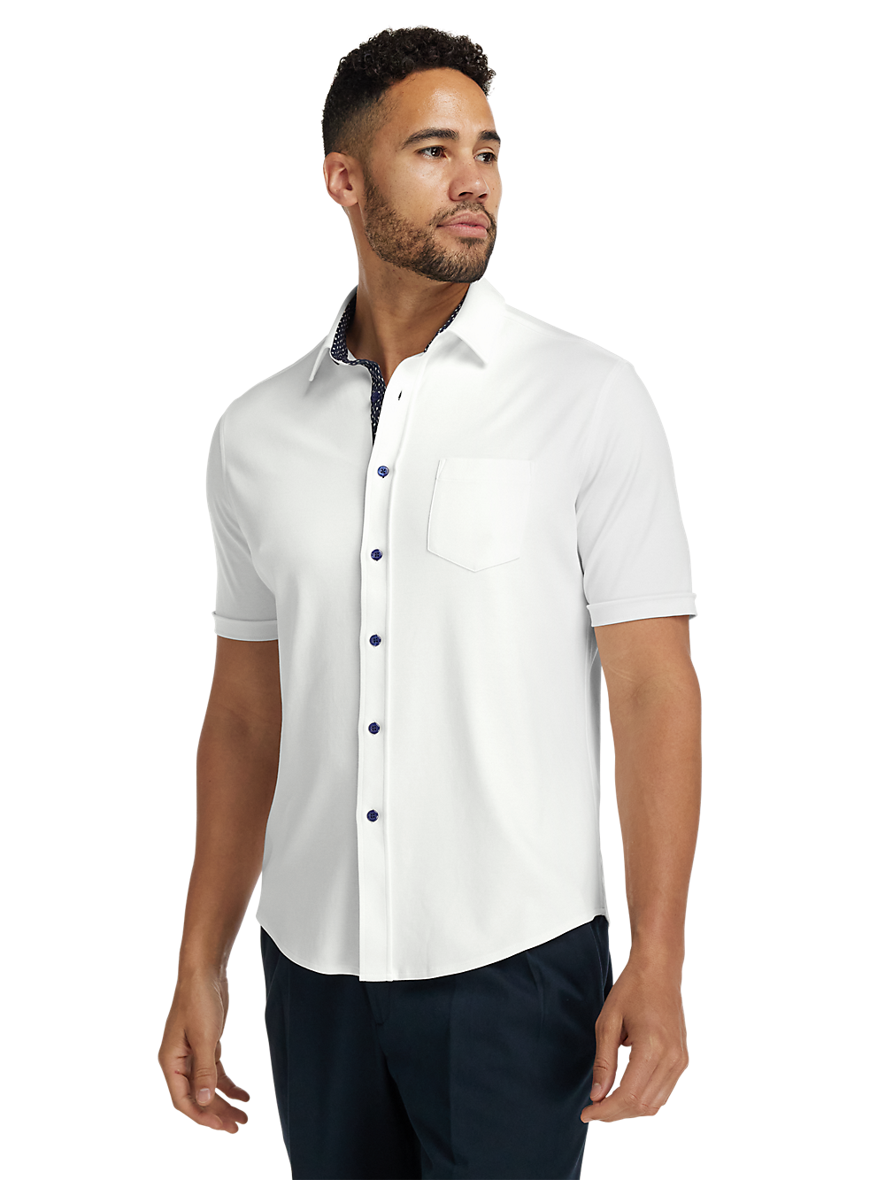 Alternate Image of Cotton Button Front Polo-1