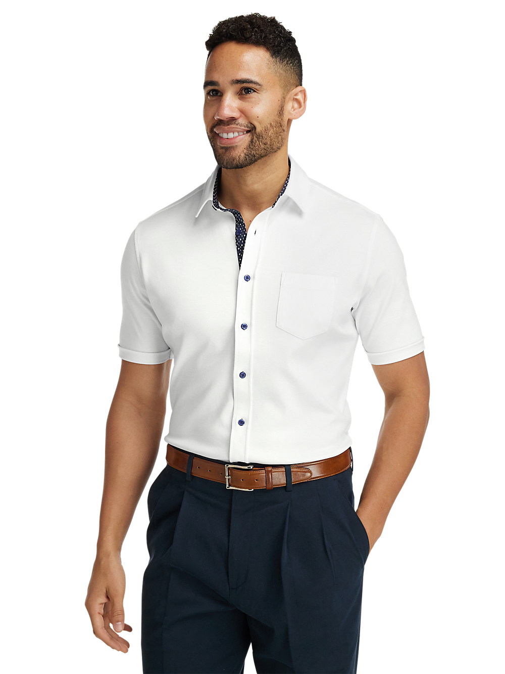 Alternate Image of Cotton Button Front Polo-4