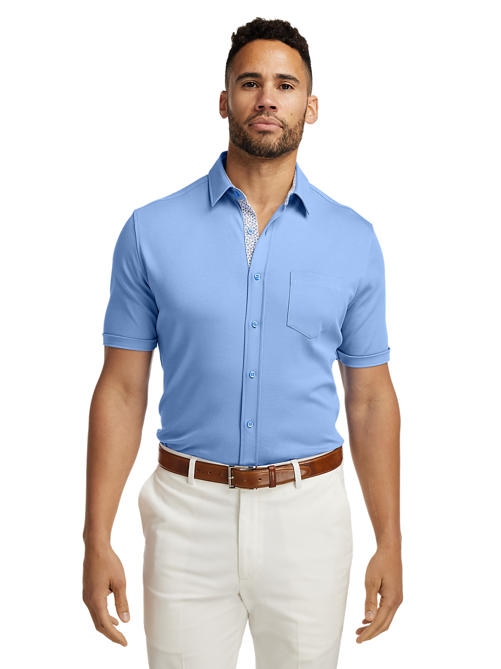 Alternate Image of Cotton Button Front Polo-4