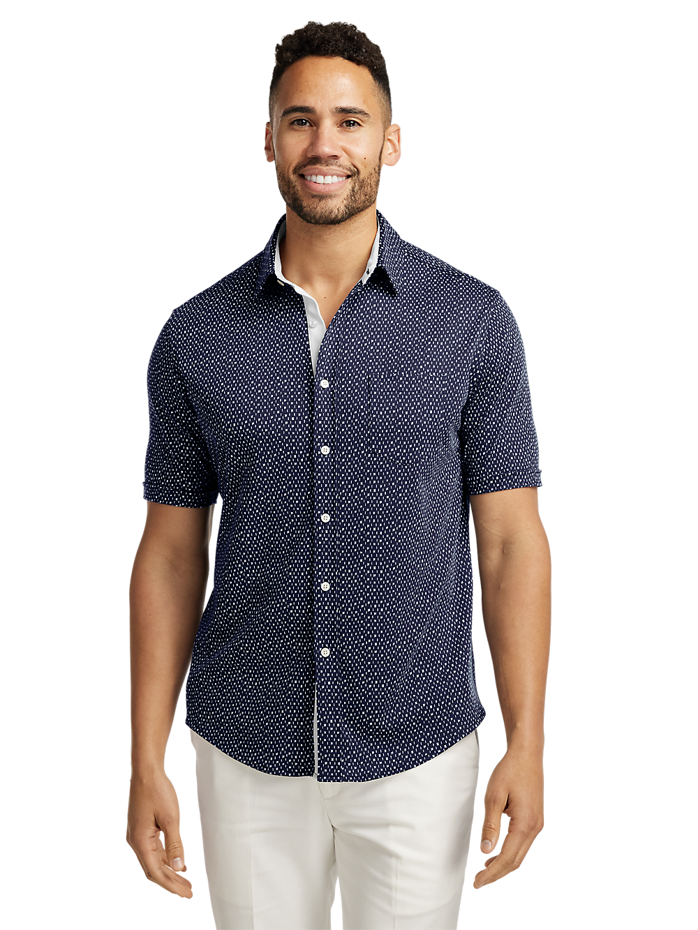 Alternate Image of Cotton Button Front Polo-1