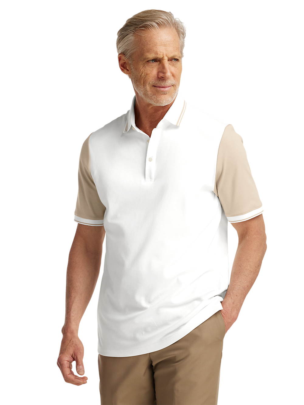 Alternate Image of Cotton Three Button Polo-1