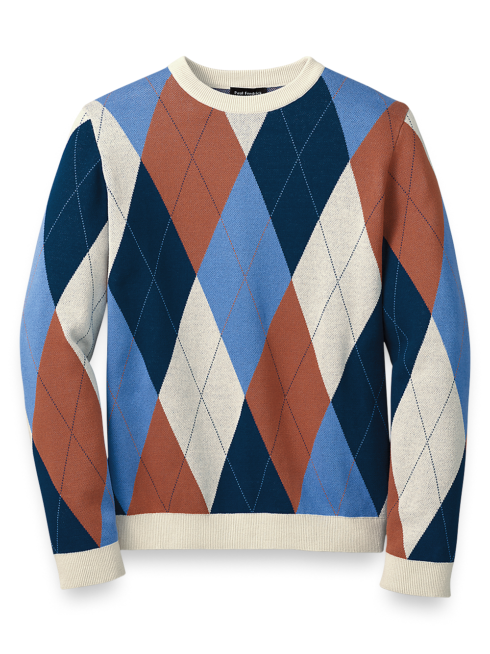 Product Image of Cotton Crew Neck Sweater-Multi