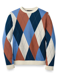 Cotton Crew Neck Sweater - Multi