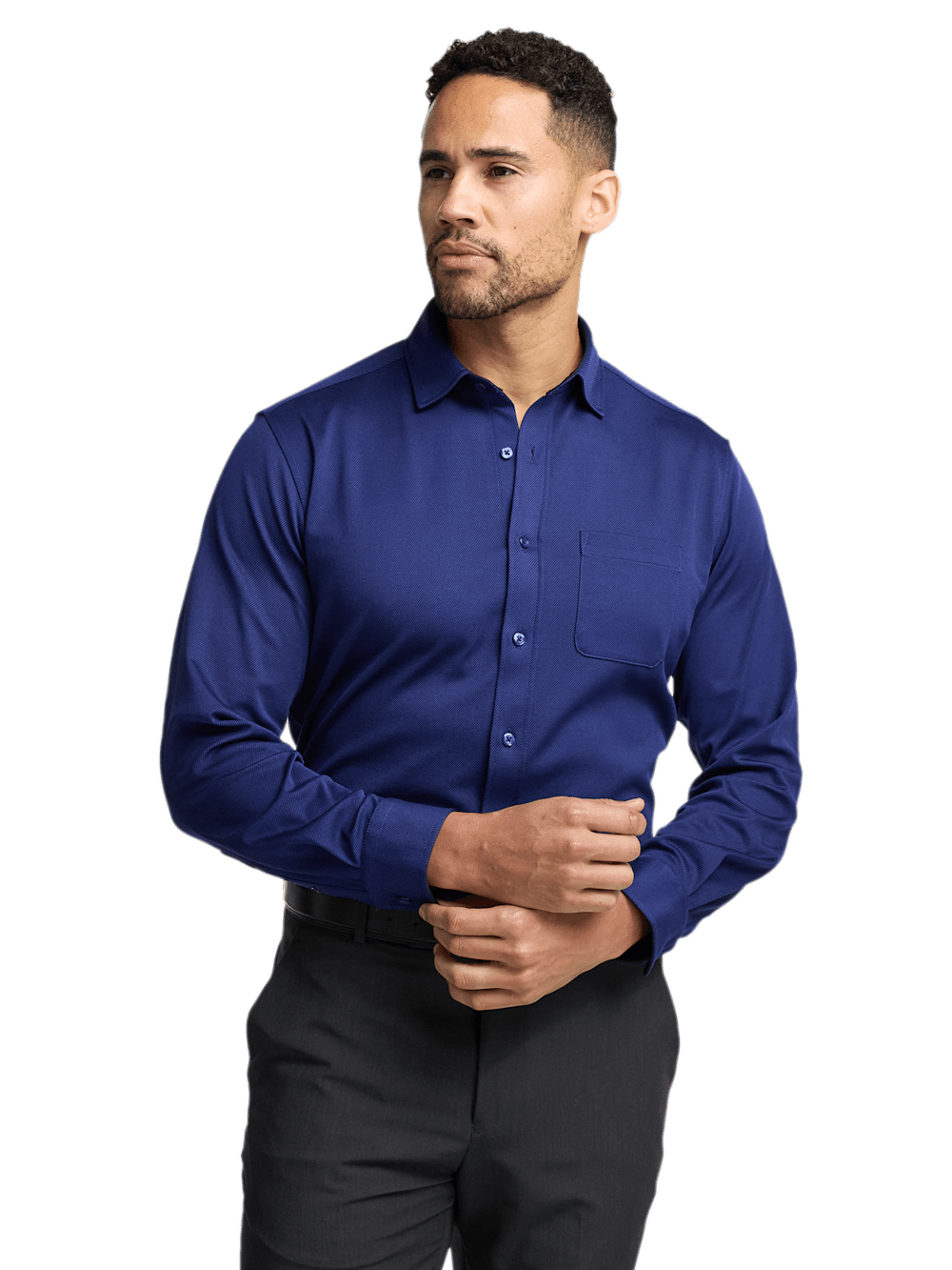 Alternate Image of Cotton Blend Button Front Polo-4