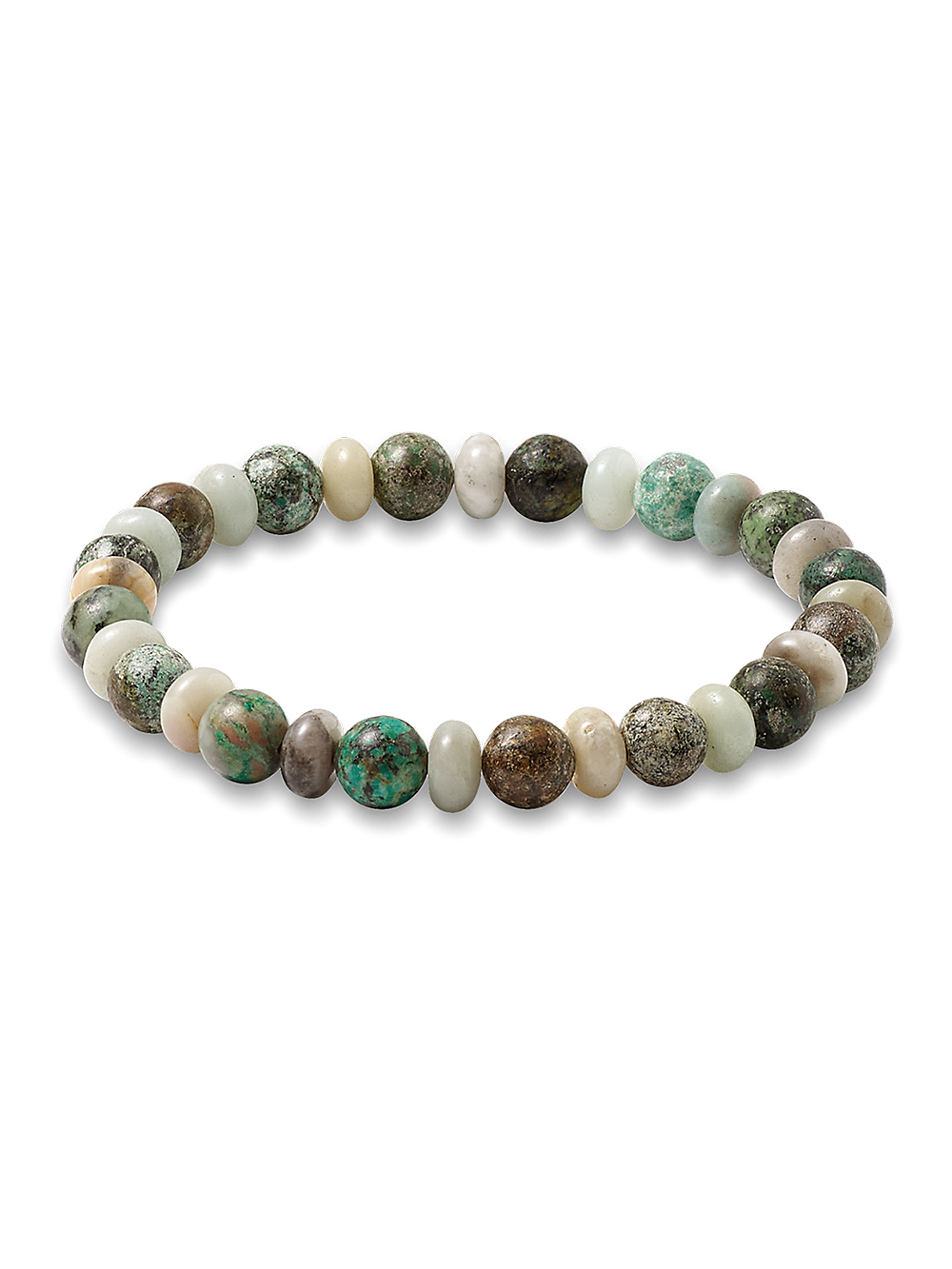 Product Image of Semi Precious Bead Bracelet-Green Multi