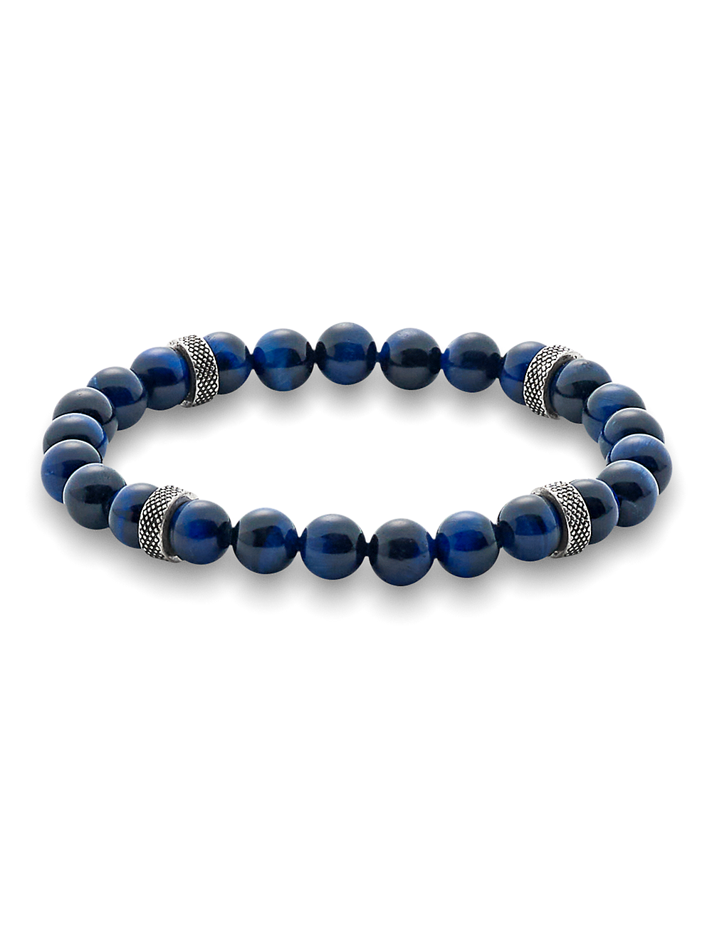 Product Image of Semi Precious Bead Bracelet-Navy