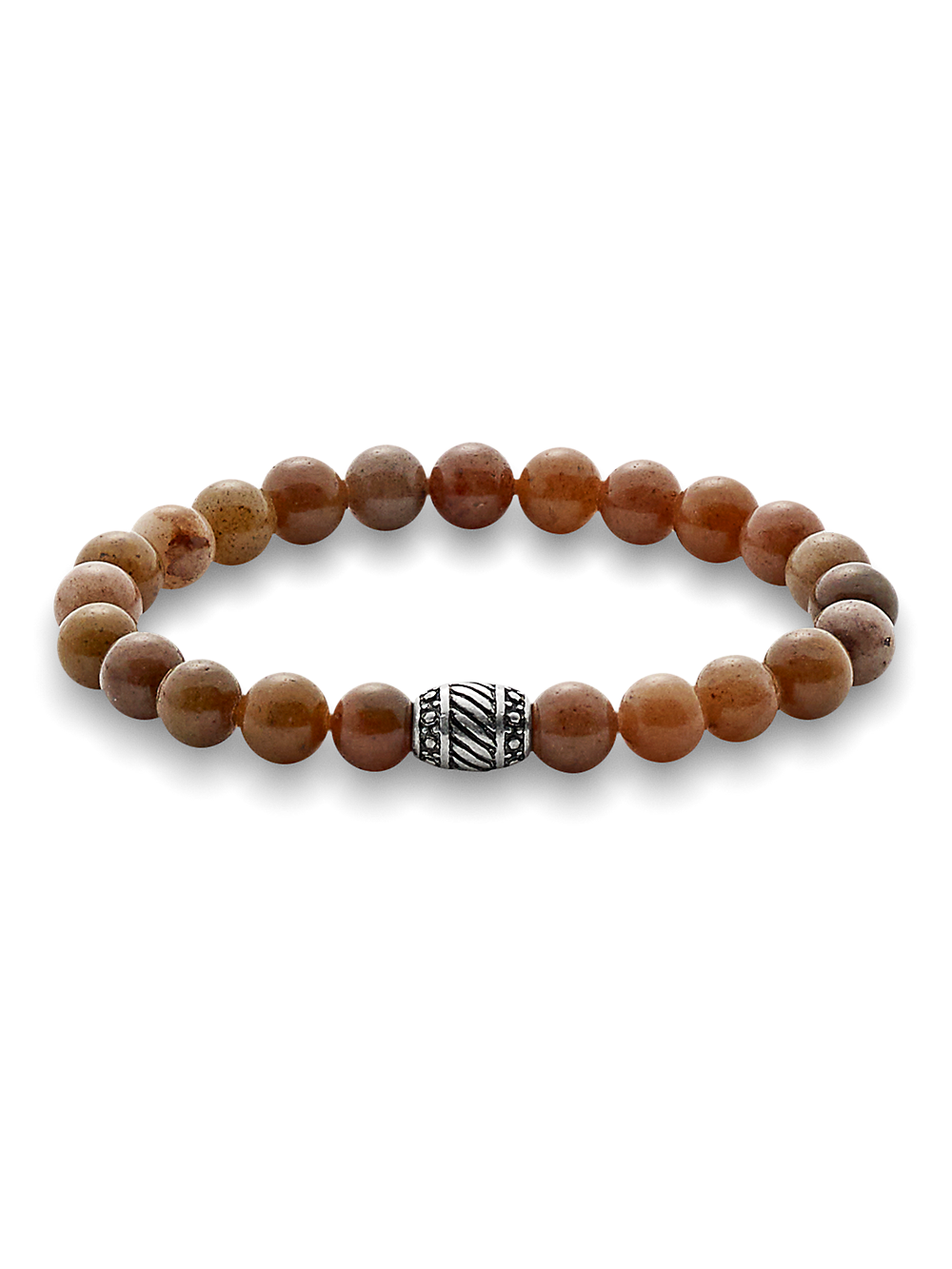 Product Image of Semi Precious Bead Bracelet-Tan Multi