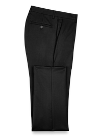 Wool Gabardine Pants - Black