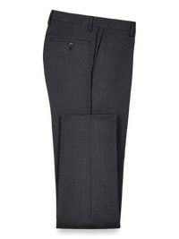 Wool Gabardine Pants - Charcoal