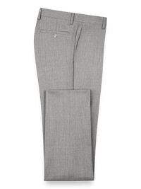 Wool Gabardine Pants - Pearl Grey