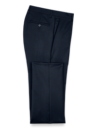 Wool Gabardine Pants - Dark Navy