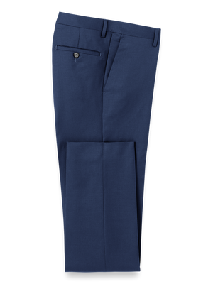 Wool Gabardine Pants - Bright Navy