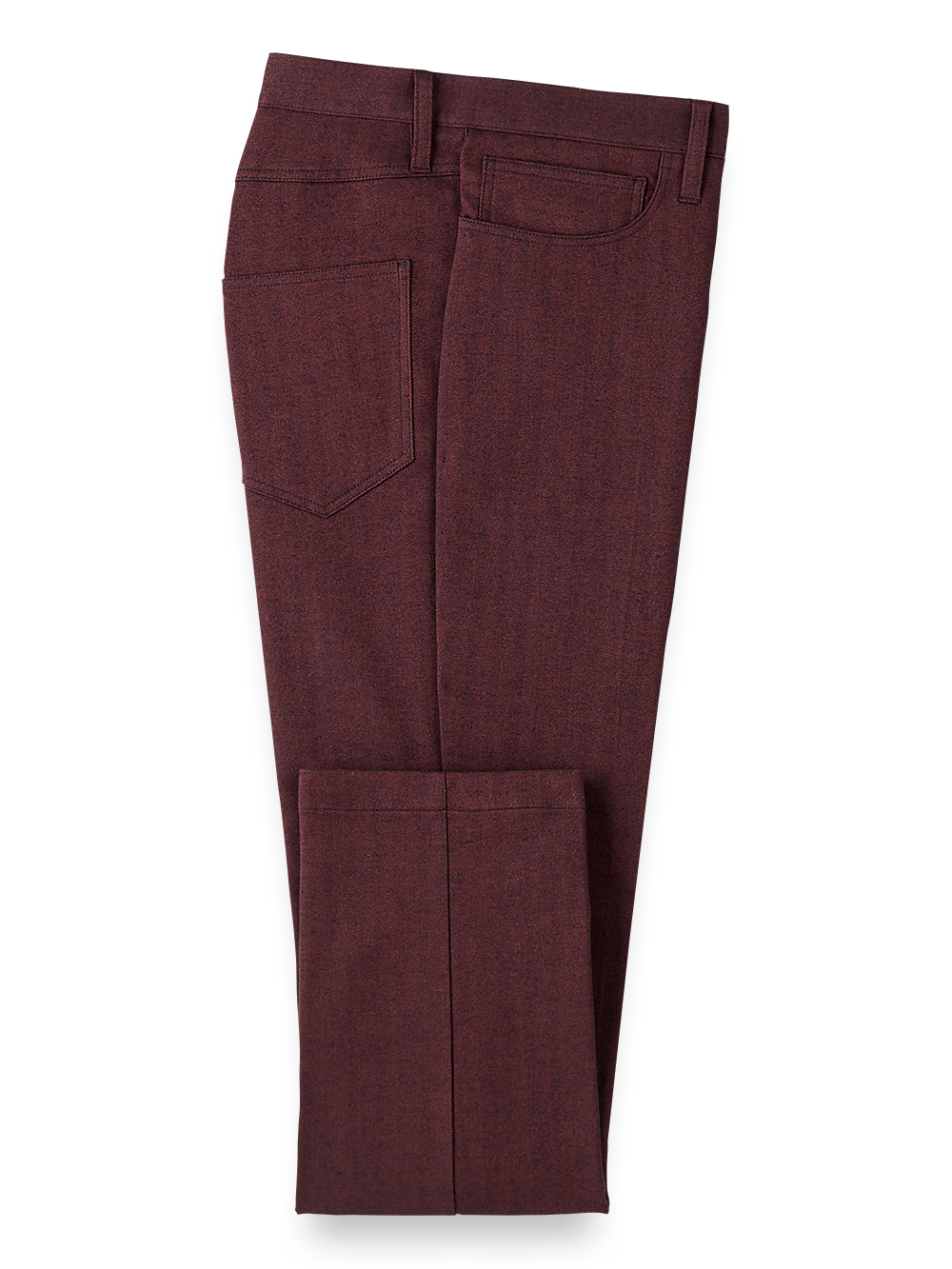 Product Image of Cotton Herringbone Five Pocket Pants-Rust