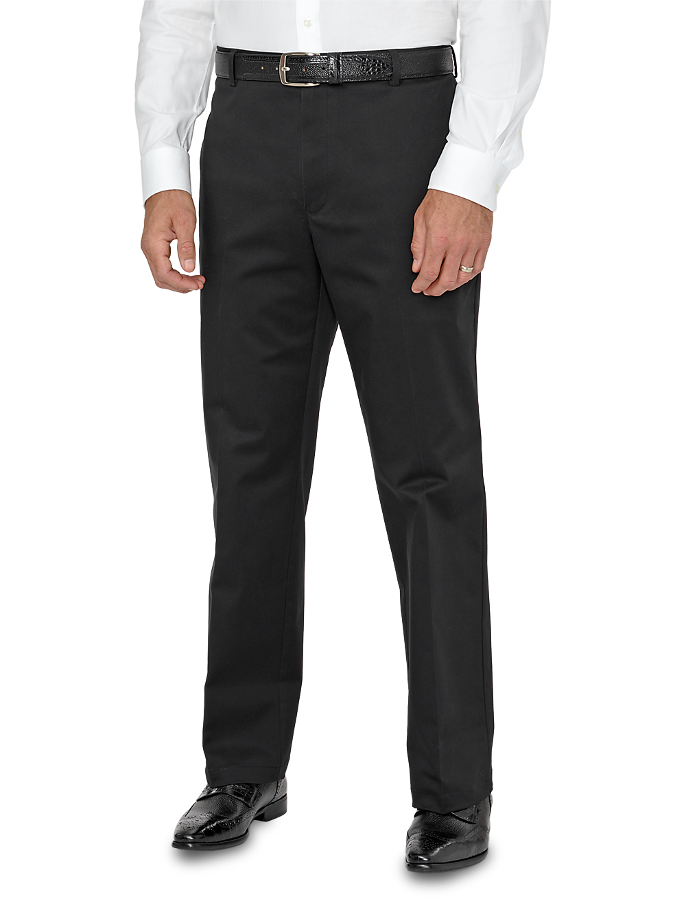 Product Image of Non-iron Impeccable Flat Front Pant-Black