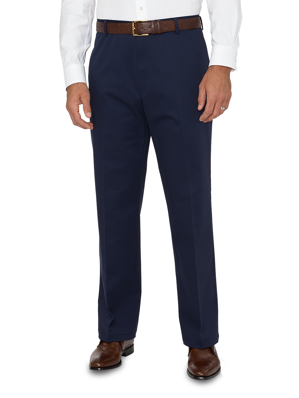 Product Image of Non-iron Impeccable Flat Front Pant-Navy