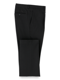 Wool Single Pleated Pants - Black