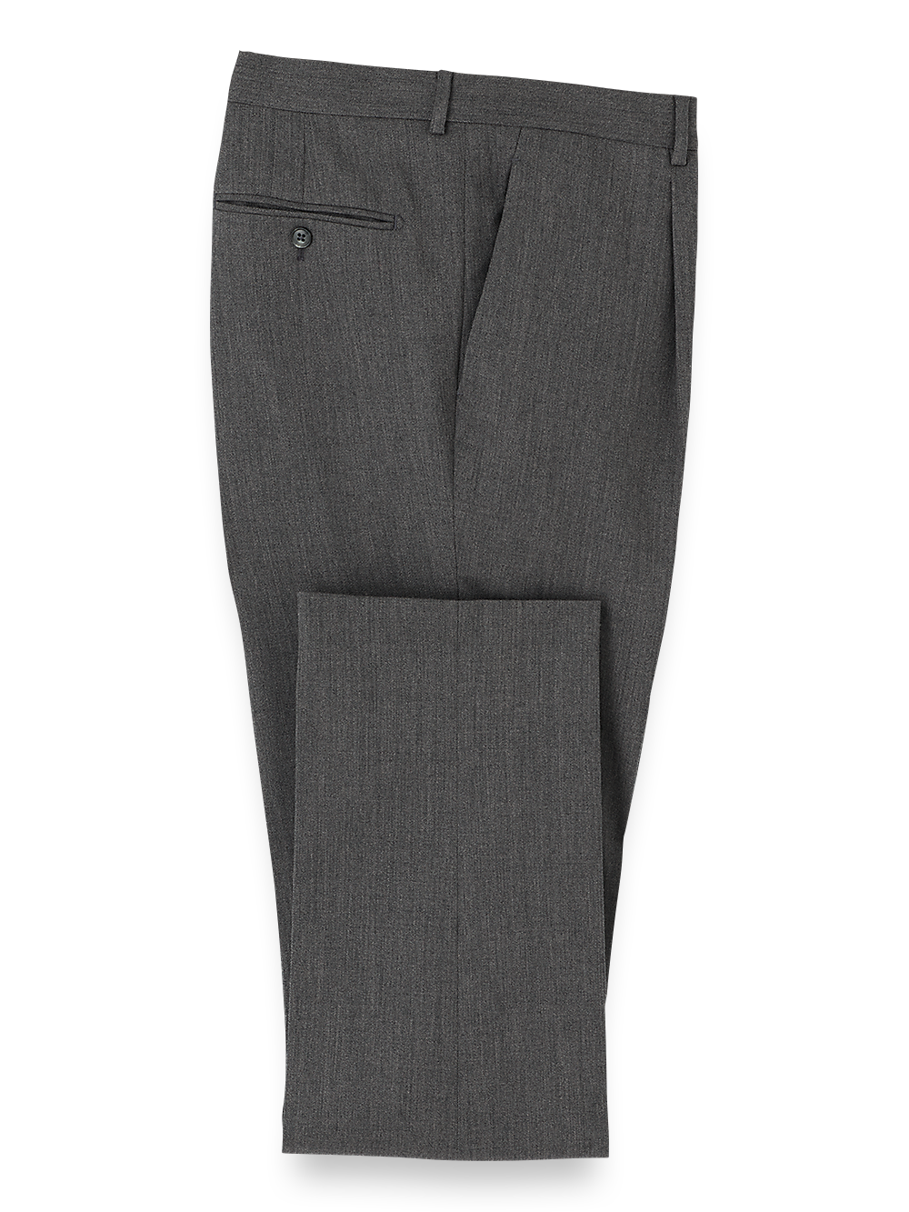 Product Image of Wool Single Pleated Pants-Grey