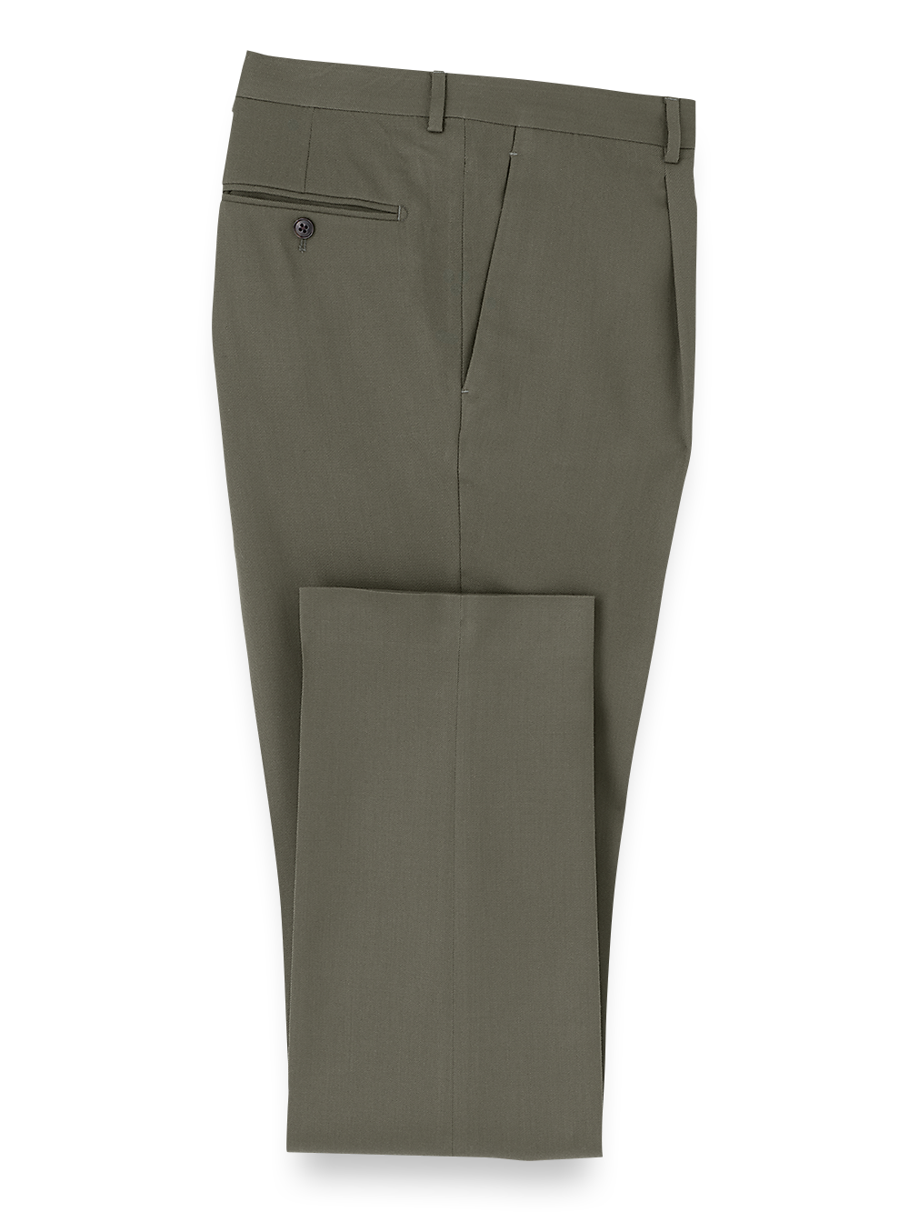 Product Image of Wool Single Pleated Pants-Tan