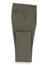 Wool Single Pleated Pants - Tan