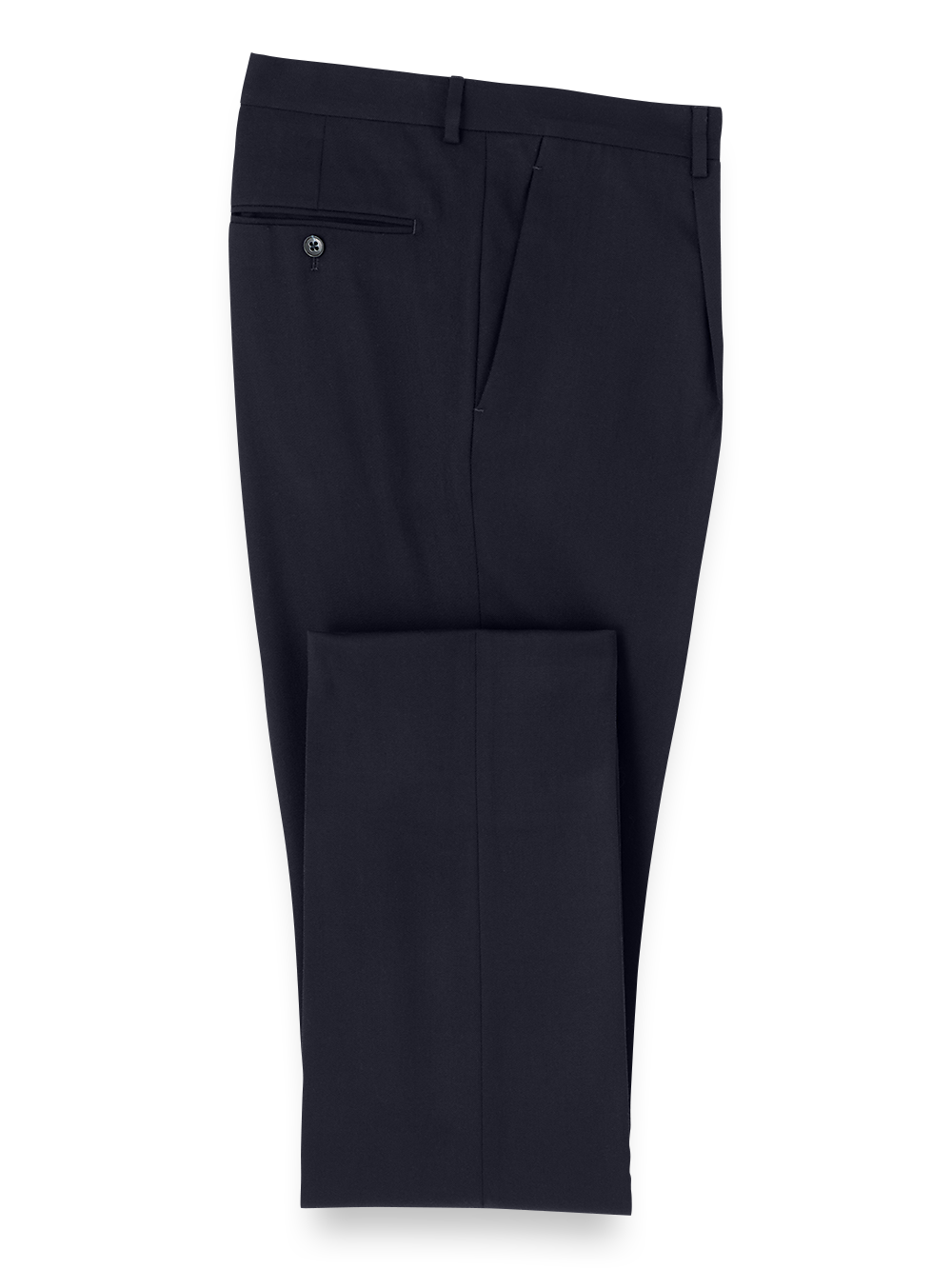 Product Image of Wool Single Pleated Pants-Navy