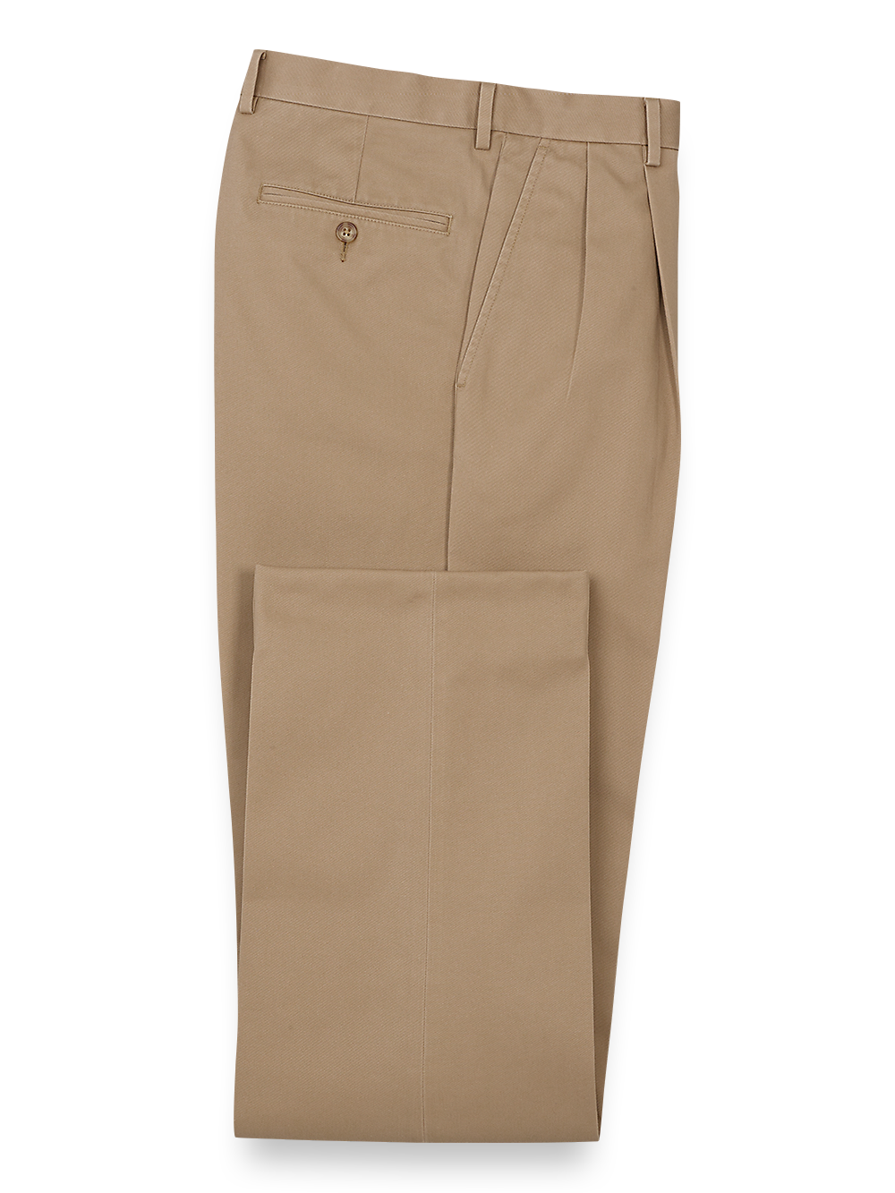 Product Image of Non Iron Chino Pleated Pants-Dark Khaki