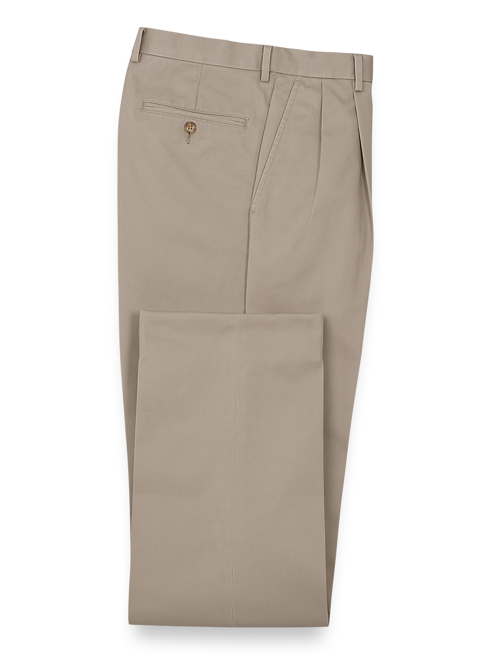 Product Image of Non Iron Chino Pleated Pants-Khaki