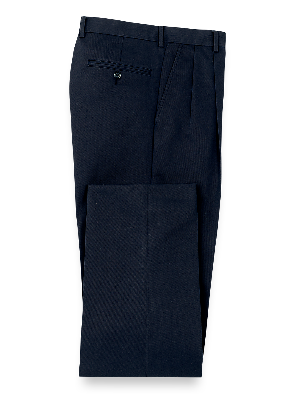 Product Image of Non Iron Chino Pleated Pants-Navy