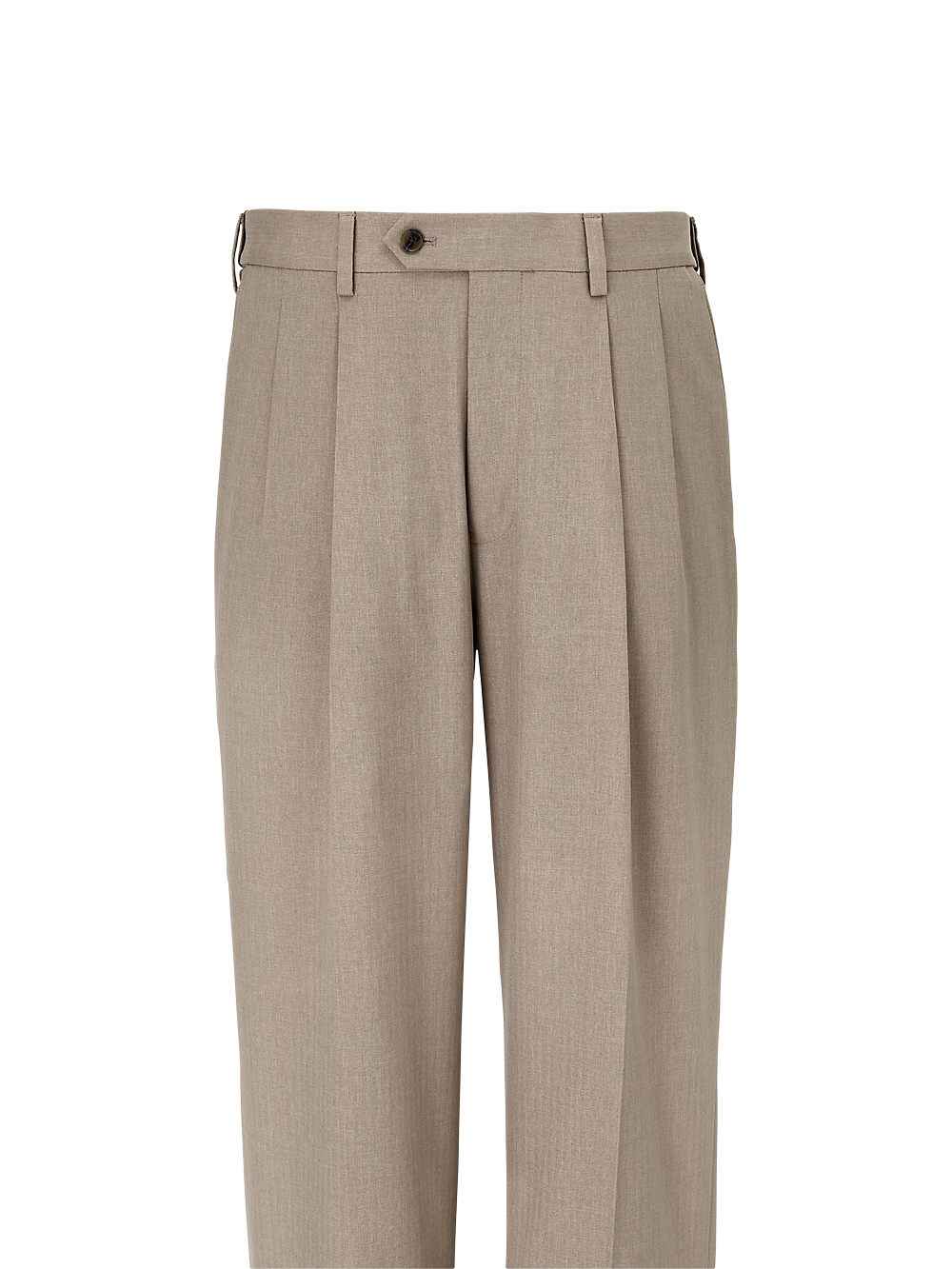 Alternate Image of Microfiber Herringbone Pleated Pants-1