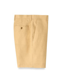 Linen Flat Front Shorts - Maze