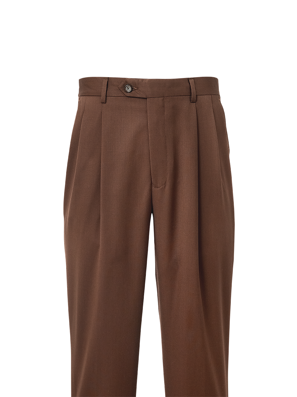 Alternate Image of Wool Gabardine Pleated Pants-1#model_pleated front