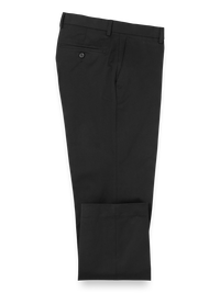 Cotton Stretch Twill Pants - Black