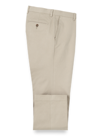 Cotton Stretch Twill Pants - Khaki