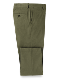 Cotton Stretch Twill Pants - Dark Olive