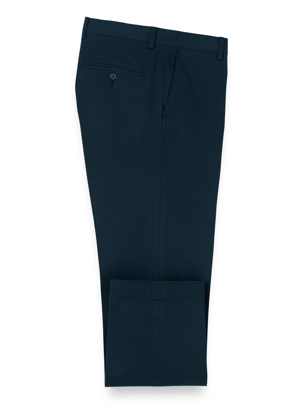 Product Image of Cotton Stretch Twill Pants-Ink#model_flat front