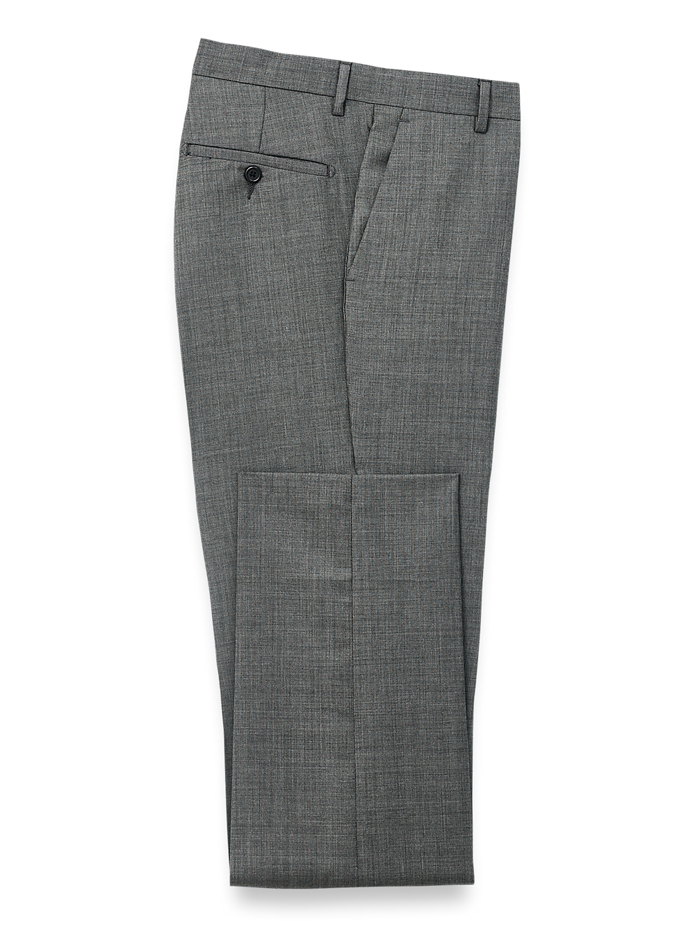 Product Image of Wool Sharkskin Pants-Charcoal#model_flat front