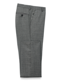 Wool Sharkskin Pants - Charcoal