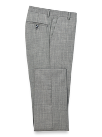 Wool Sharkskin Pants - Grey