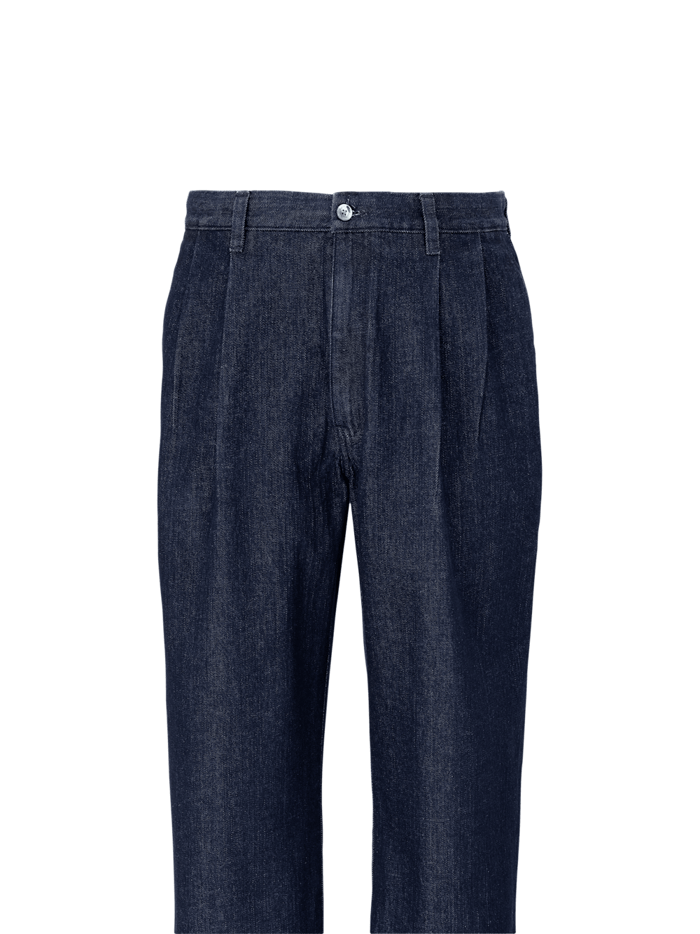 Alternate Image of Denim Pants-1#model_pleated front