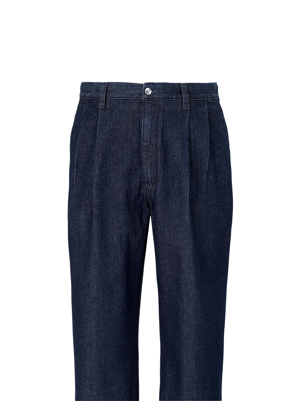 Alternate Image of Denim Pants-1#model_pleated front